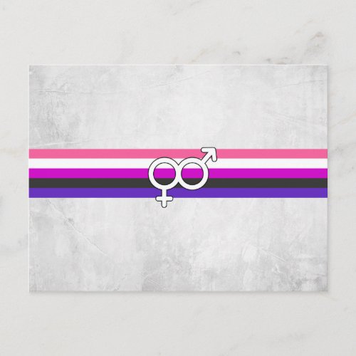 Genderfluid Pride Flag Postcard
