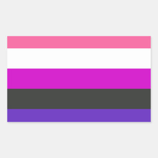 Genderfluid Pride Flag Rectangular Sticker