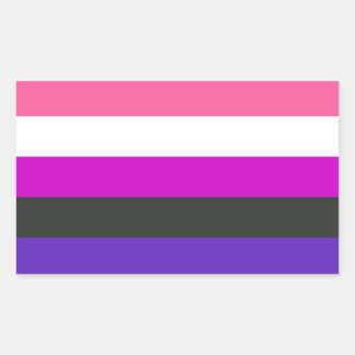 Genderfluid Pride Flag Rectangular Sticker