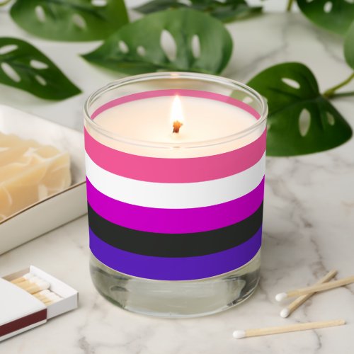 Genderfluid Pride Flag Scented Candle