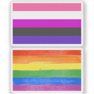 Genderfluid Pride Flag Sticker