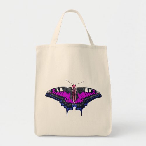 Genderfluid Pride Flag Swallowtail Butterfly Tote Bag