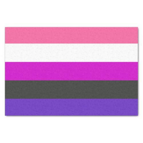 Genderfluid Pride Flag Tissue Paper