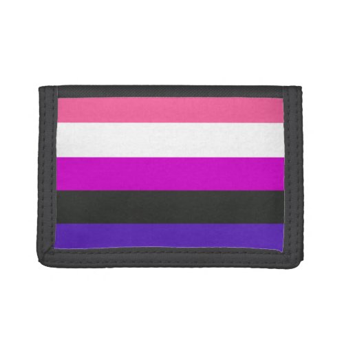 Genderfluid Pride Flag Trifold Wallet