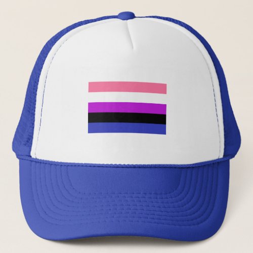 Genderfluid Pride Flag Trucker Hat