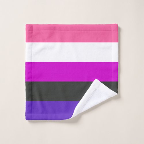 Genderfluid Pride Flag Wash Cloth