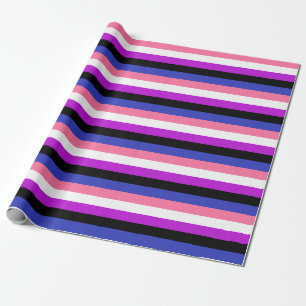 Genderfluid Pride Flag Wrapping Paper