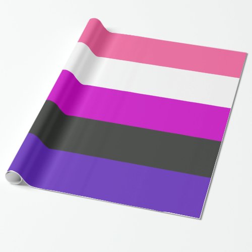 Genderfluid Pride Flag Wrapping Paper