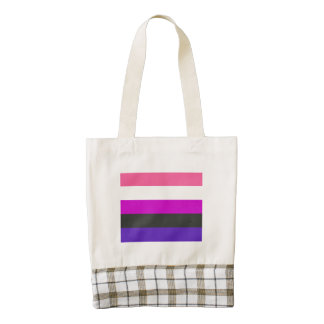 GENDERFLUID PRIDE FLAG ZAZZLE HEART TOTE BAG