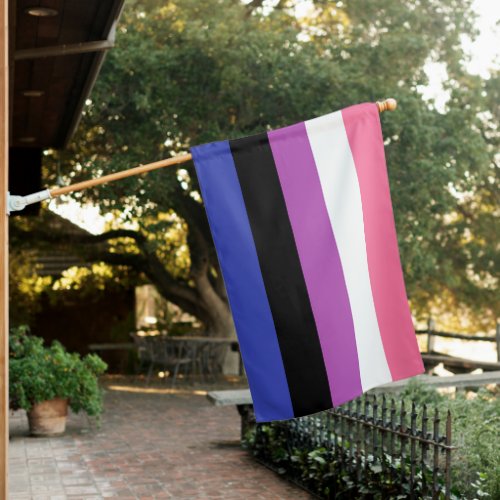 Genderfluid Pride House Flag