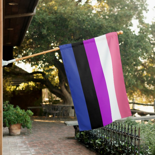 Genderfluid Pride House Flag (In SItu)
