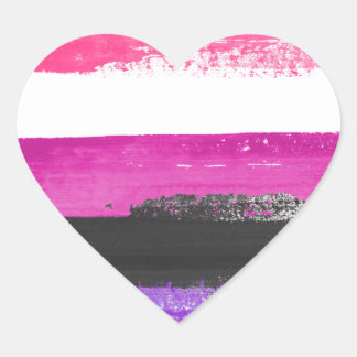 Genderfluid Pride Paint Heart Sticker