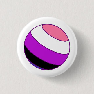 Genderfluid Pride Sphere Button
