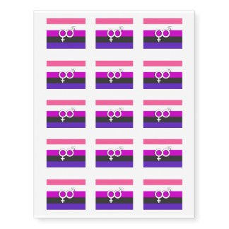 Genderfluid Pride Temporary Tattoos