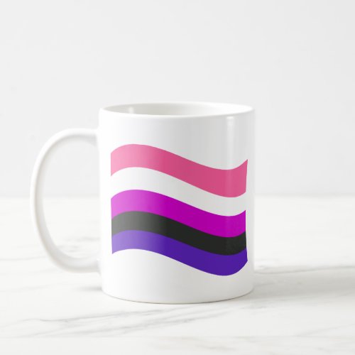 Genderfluid Pride Wavy Flag Coffee Mug
