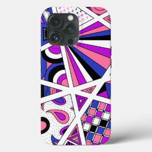 Genderfluid Pride Zen Doodle Abstract Modern iPhone 13 Pro Case