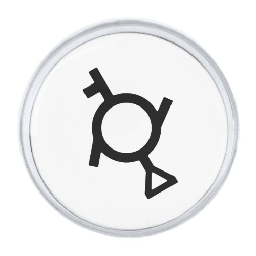 Genderfluid Third Gender Demigirl Gender Symbol Silver Finish Lapel Pin