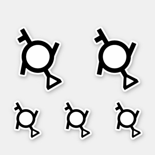 Genderfluid Third Gender Demigirl Gender Symbol Sticker