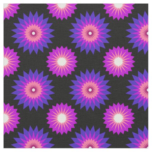 Genderfluidity pride colors /black flower pattern fabric