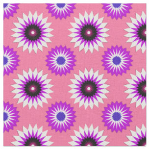 Genderfluidity pride colors /pink flower pattern fabric