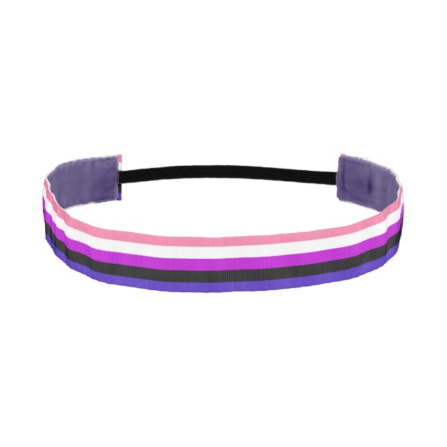 Genderfluidity Pride flag Athletic Headband (Front)