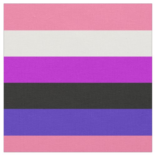 Genderfluidity Pride flag Fabric