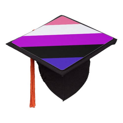 Genderfluidity Pride flag Graduation Cap Topper