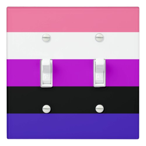 Genderfluidity Pride flag Light Switch Cover