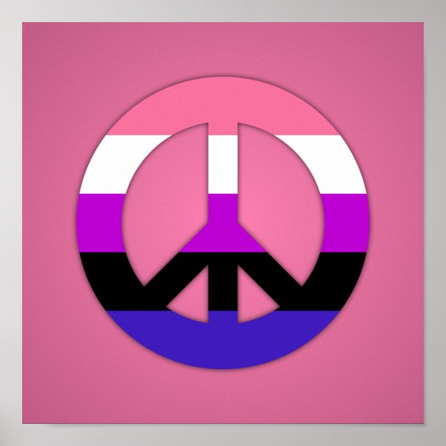 Genderfluidity Pride flag Poster (Front)