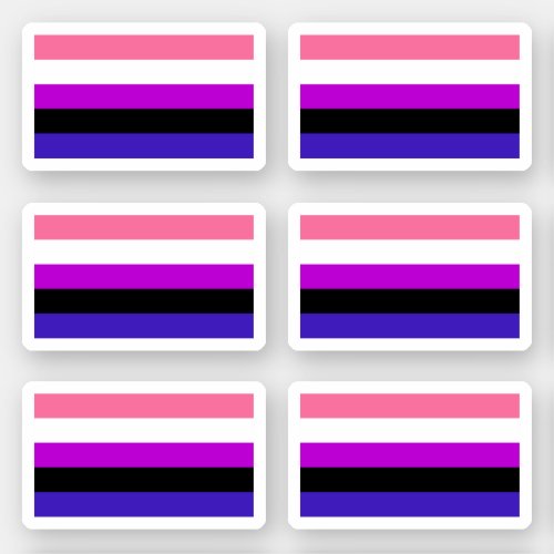 Genderfluidity Pride flag Sticker