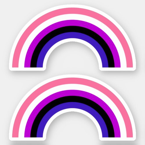 Genderfluidity Pride Rainbow Sticker