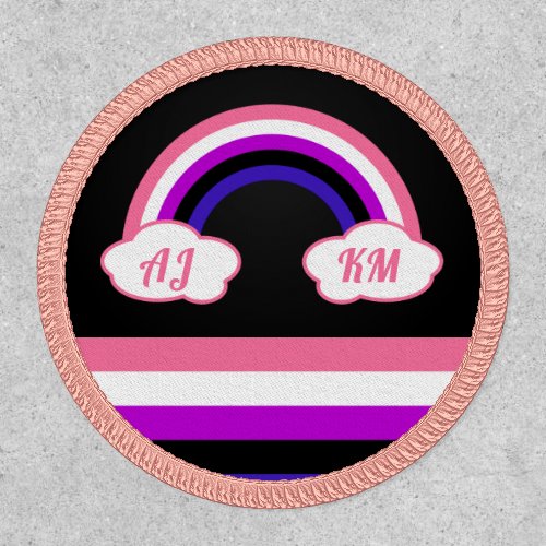 Genderfluidity Pride rainbow with flag Patch