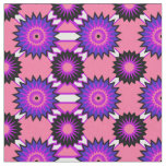 Genderfluidity Pride seamless pink flower pattern  Fabric
