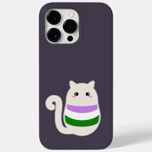 Genderqueer Cat Case_Mate iPhone 14 Pro Max Case