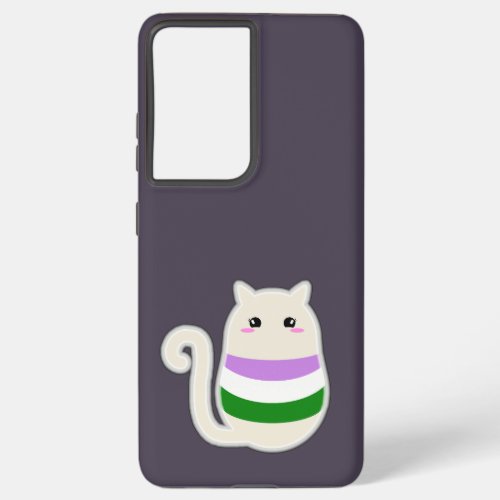 Genderqueer Cat Samsung Galaxy S21 Ultra Case
