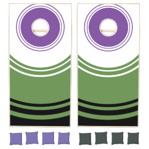 genderQueer circles cornhole Set