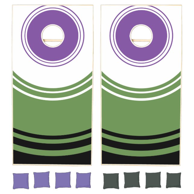 genderQueer circles cornhole Set (Set)