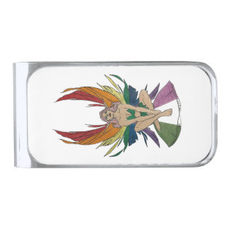 Genderqueer Faerie Silver Finish Money Clip