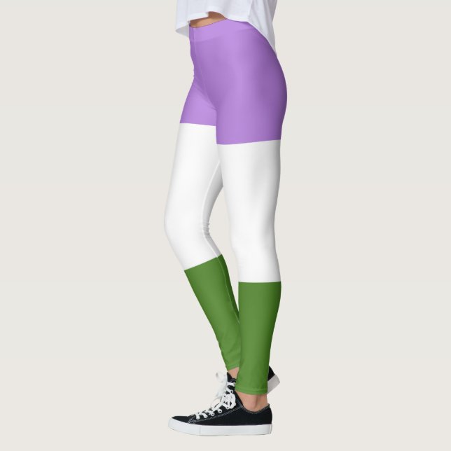 GenderQueer Flag Leggings (Left)