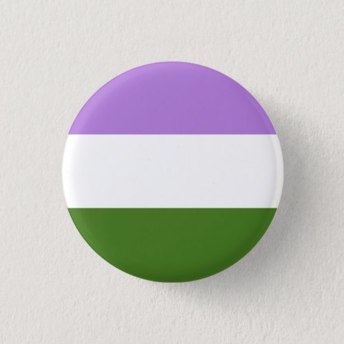 Genderqueer Flag LGBT  Button
