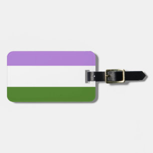 GENDERQUEER FLAG ORIGINAL -.png Luggage Tag