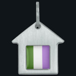 GENDERQUEER FLAG ORIGINAL -.png Pet Name Tag<br><div class="desc">If life were a T-shirt, it would be totally Gay! Browse over 1, 000 Pride, Culture, Equality, Slang, & Humor Designs. The Most Unique Gay, Lesbian Bi, Trans, Queer, and Intersexed Apparel on the web. Everything from GAY to Z @ http://www.GlbtShirts.com FIND US ON: THE WEB: http://www.GlbtShirts.com FACEBOOK: http://www.facebook.com/glbtshirts TWITTER:...</div>