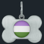 GENDERQUEER FLAG ORIGINAL -.png Pet Tag<br><div class="desc">If life were a T-shirt, it would be totally Gay! Browse over 1, 000 Pride, Culture, Equality, Slang, & Humor Designs. The Most Unique Gay, Lesbian Bi, Trans, Queer, and Intersexed Apparel on the web. Everything from GAY to Z @ http://www.GlbtShirts.com FIND US ON: THE WEB: http://www.GlbtShirts.com FACEBOOK: http://www.facebook.com/glbtshirts TWITTER:...</div>