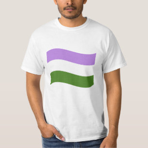GENDERQUEER FLAG WAVING T-Shirt