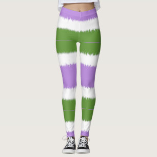 Genderqueer Flag Wide Stripe Leggings