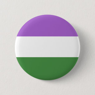 Genderqueer Gender Queer Trans Nonbinary Button