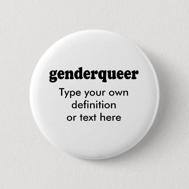 GENDERQUEER PINBACK BUTTON (Front)
