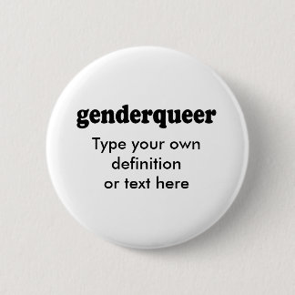 GENDERQUEER PINBACK BUTTON