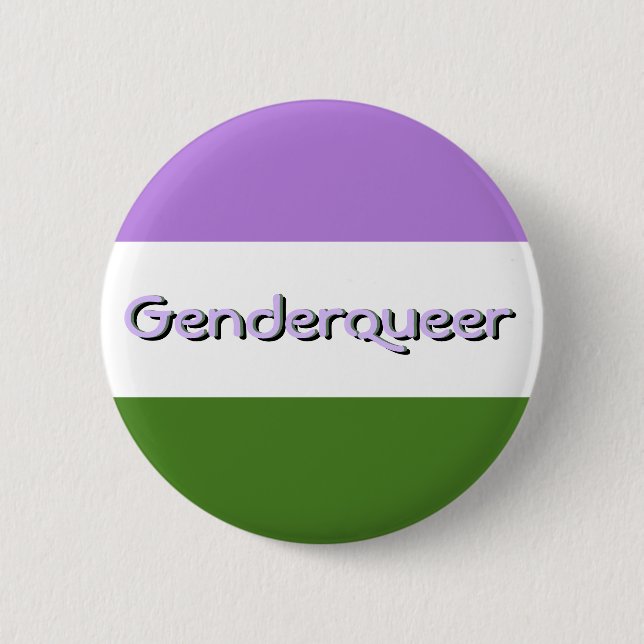 Genderqueer Pride Button (Front)