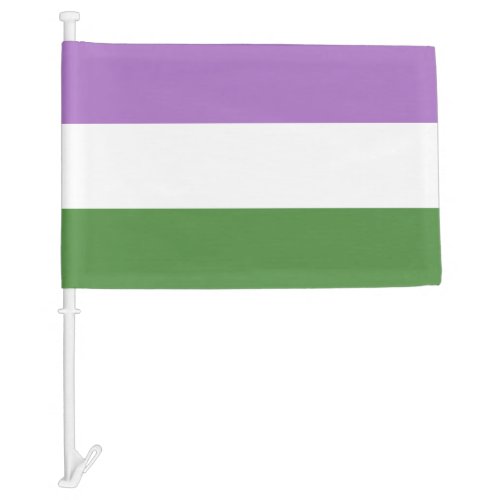 Genderqueer Pride Car Flag